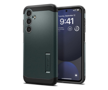 Etui do telefonów Spigen Tough Armor do Samsung Galaxy S24 FE abyss green